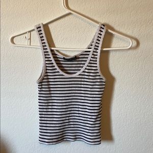 Brandy Melville Striped Cropped Tank